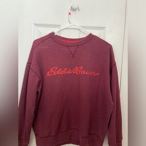 Eddie Bauer maroon crewneck size small